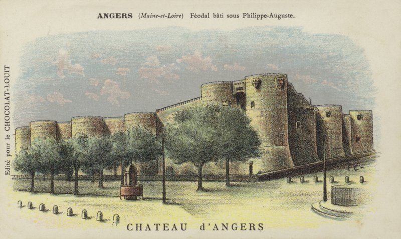 Chateau tehlikeleri, Angers, Maine-et-Loire by French School