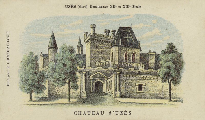 Chateau duzes, uzes, gard by French School