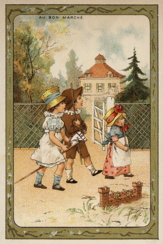 Asker oynayan çocuklar (chromolitho) by French School