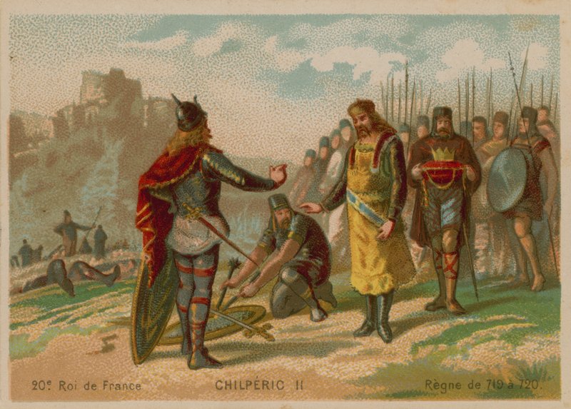 Chilperic II, Fransa Kralı (c 672-721) by French School