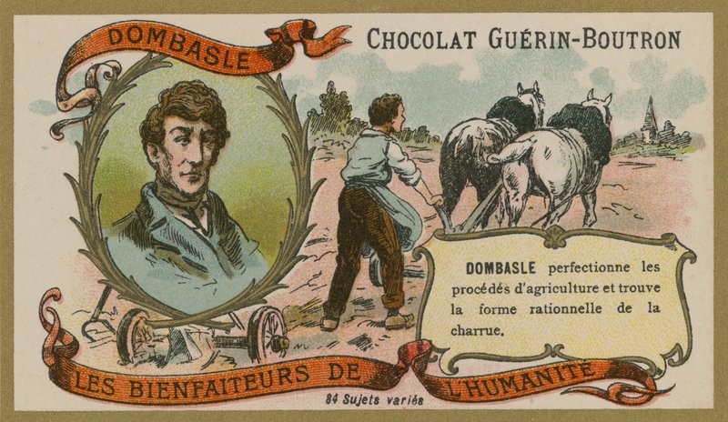 Guerin-Boutron çikolata ticaret kartı, Christophe Mathieu de Dombasle by French School