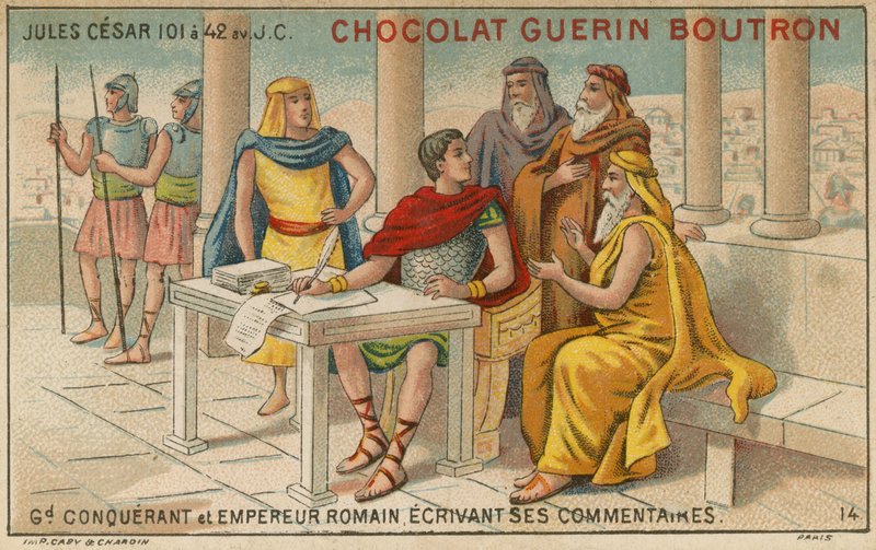 Chocolat Guerin Boutron ticaret kartı by French School