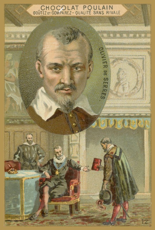 Çikolata Poulain ticaret kartı, Olivier de Serres by French School