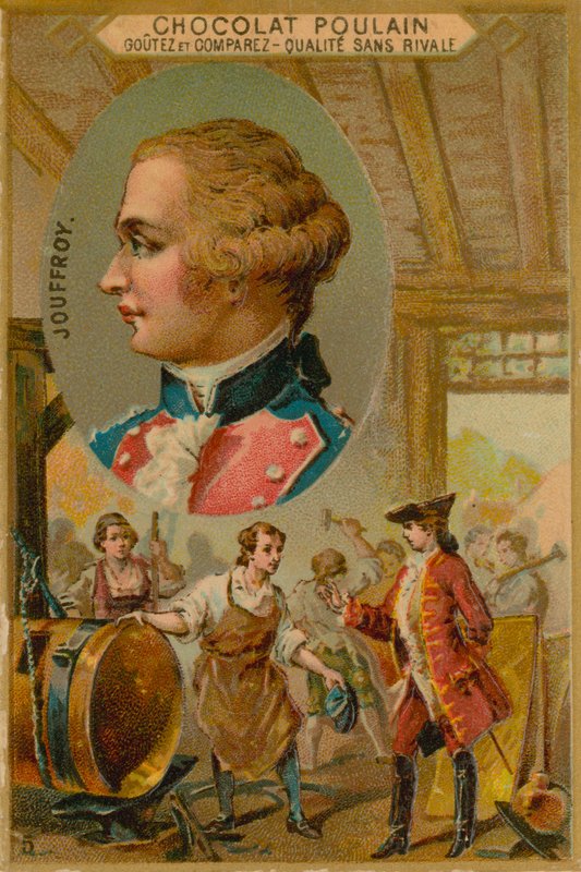 Claude-Francois-Dorothee, marquis de Jouffroy dAbbans, 18. Yüzyıl Fransız vapur mucidi by French School