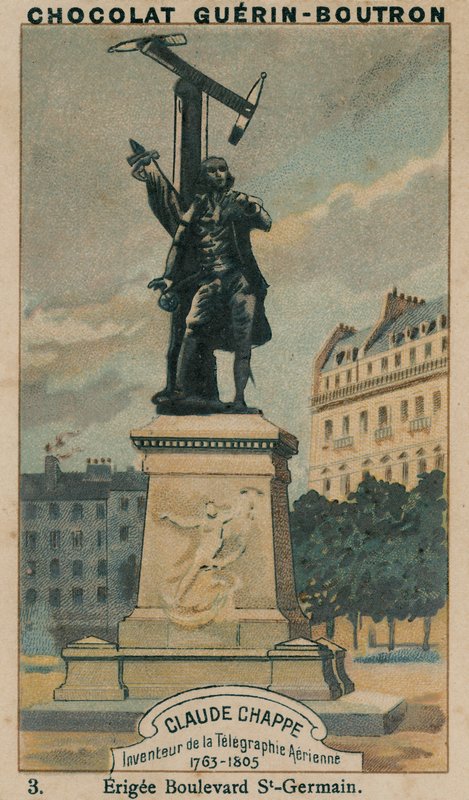 Claude Chappe, Hava Telgrafının Mucidi, 1763-1805, Erigee Bulvarı St-Germain by French School