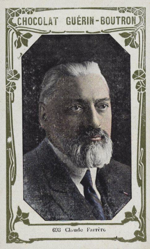 Claude Farrere (renkli fotoğraf) by French School