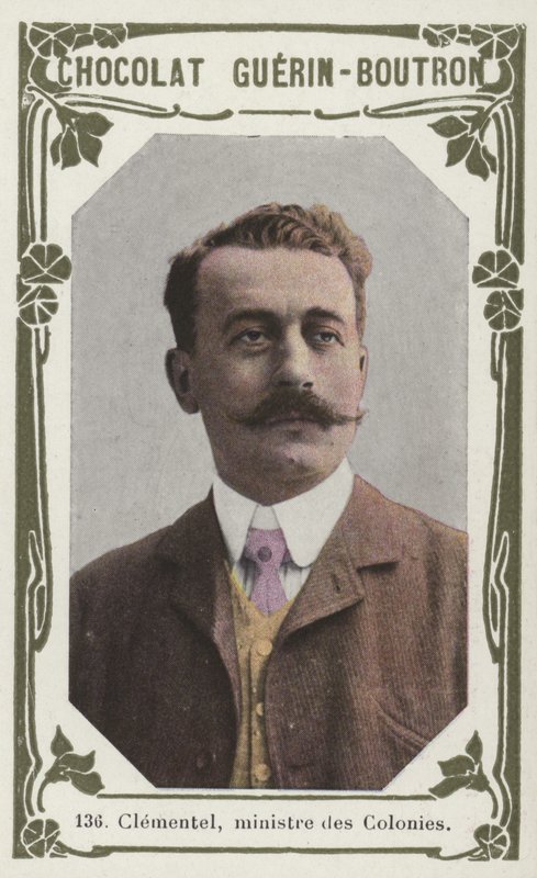 Clementel, ministre des Colonies (renkli fotoğraf) by French School