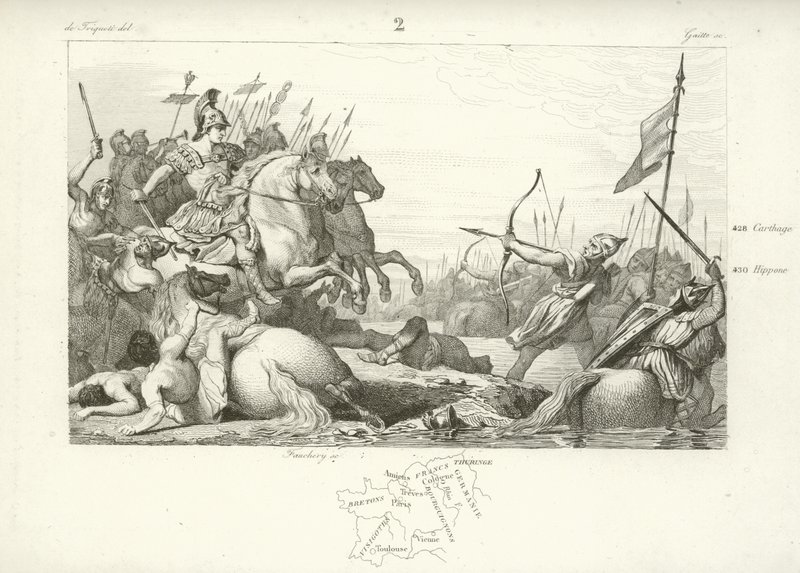 Tüylü Clodion, Salian Franks Kralı by French School