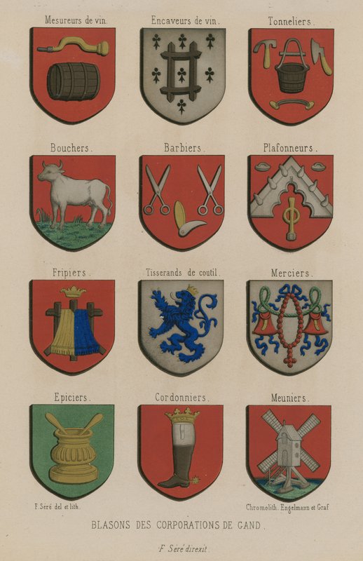 Gent şirketlerinin arması by French School