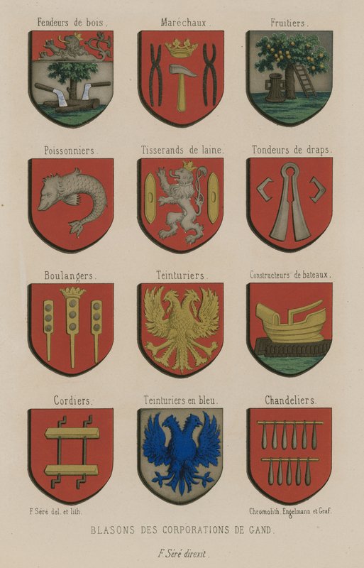 Gent şirketlerinin arması by French School