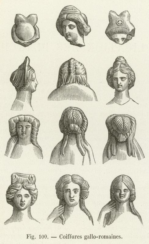 Gallo-Roma saç modelleri by French School