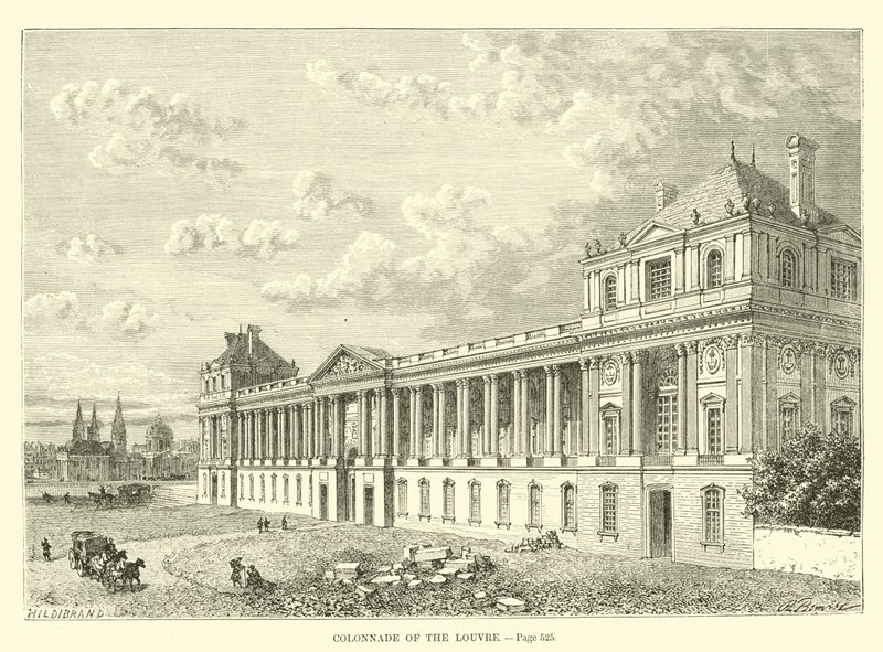 Louvre Sütunlusu by French School