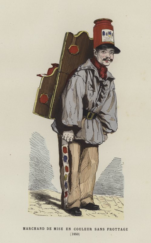 Boyama satıcısı, 1850 by French School