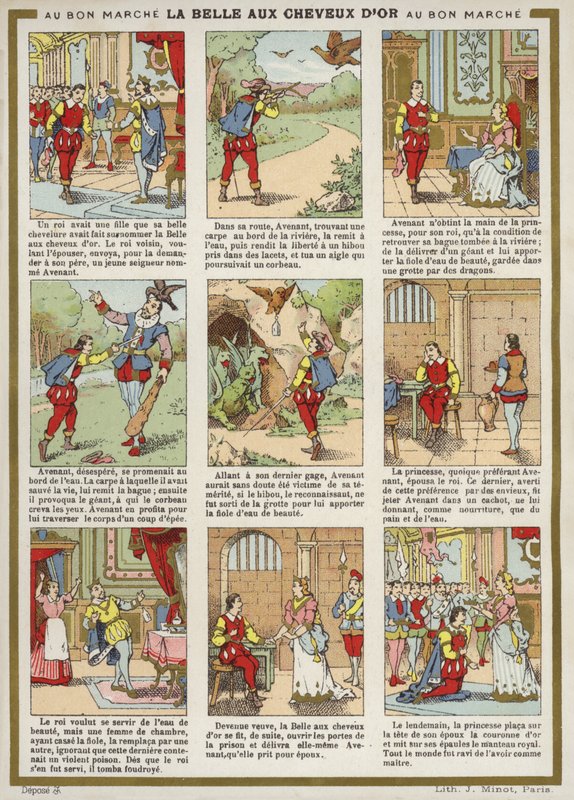 Çizgi Roman - Saçlı Güzellik by French School