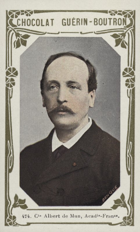 Kont Albert de Mun, Academie-Francaise (renkli fotoğraf) by French School