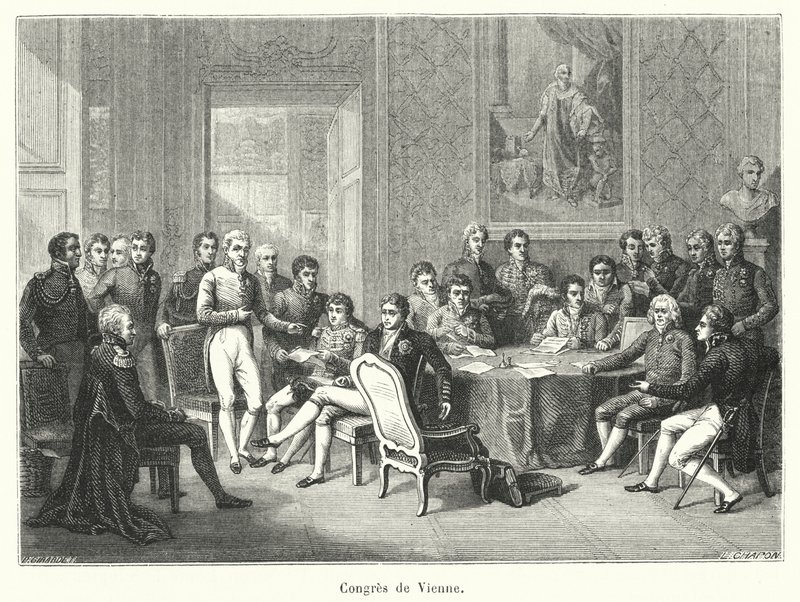 Viyana Kongresi (gravür) by French School