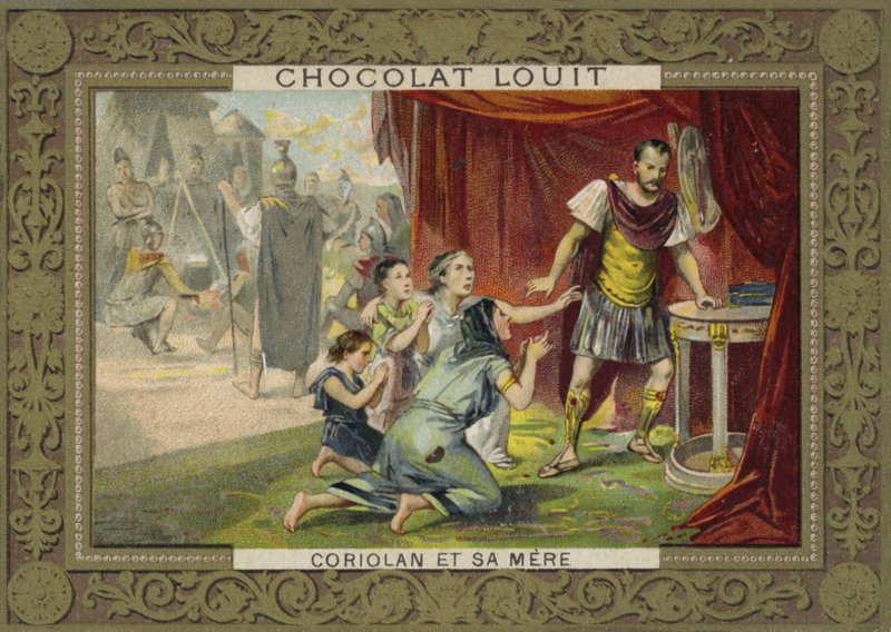 Coriolanus ve annesi by French School