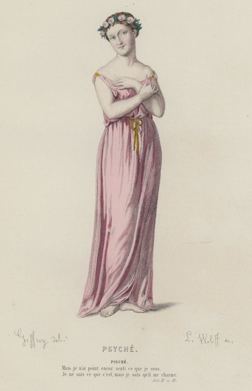 Corneille, Psyche, Act III, Sc III (renkli gravür) by French School