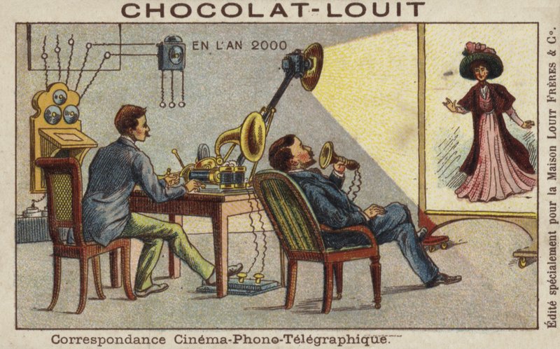 2000 yılında Cinemaphonotelegraphy ile yazışma by French School
