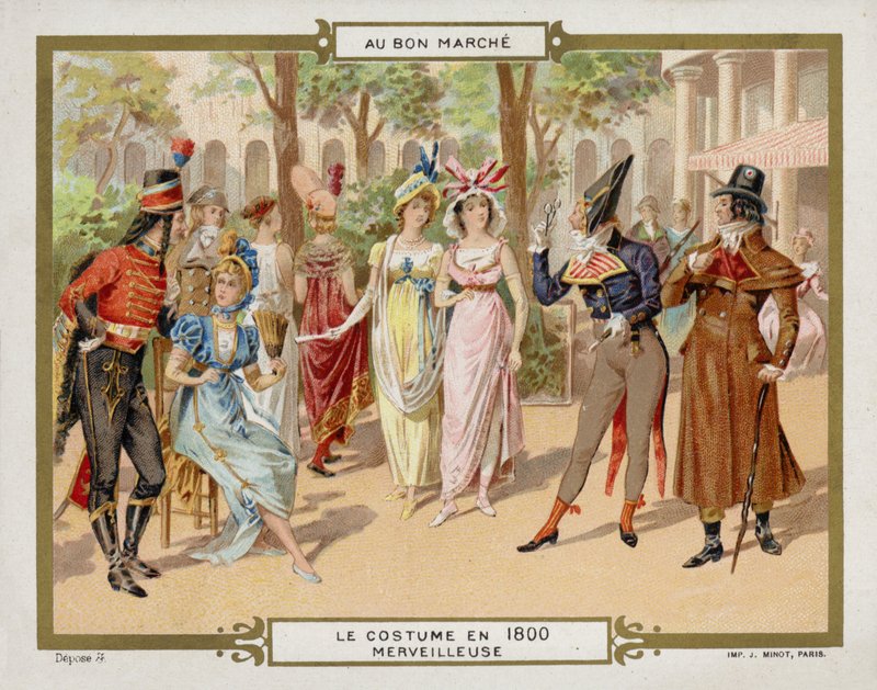 1800'de kostüm - harika (chromolitho) by French School