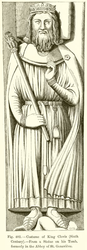 Kral Clovis Kostümü by French School