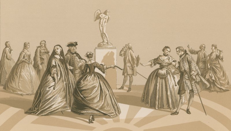 Kostümler, 1720-1740 by French School