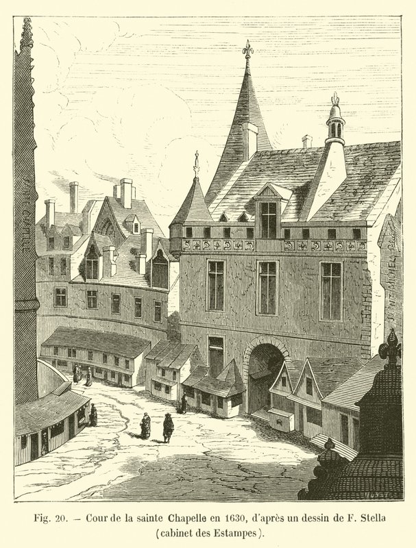 Cour de la Sainte Chapelle, 1630