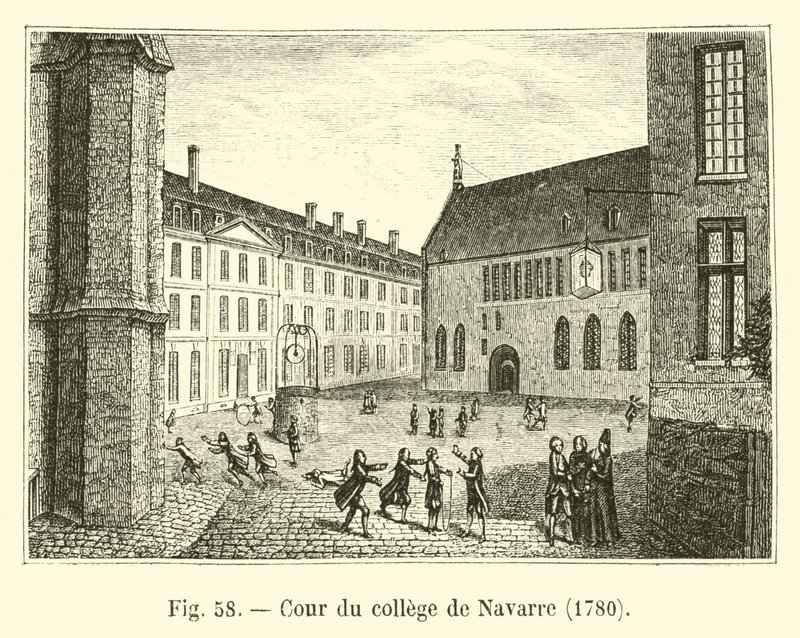 Navarre Koleji Avlusu, 1780 by French School