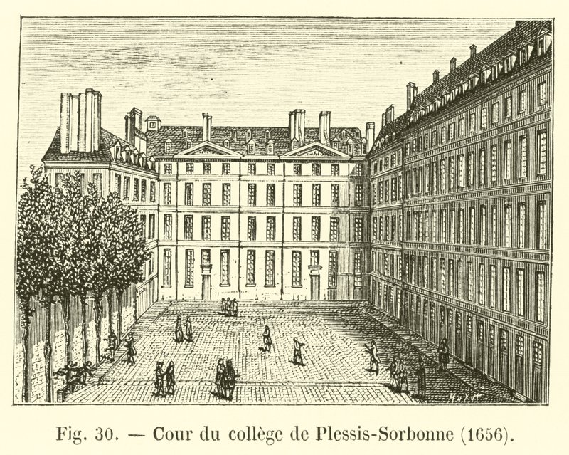 Plessis-Sorbonne Koleji Mahkemesi, 1656 by French School