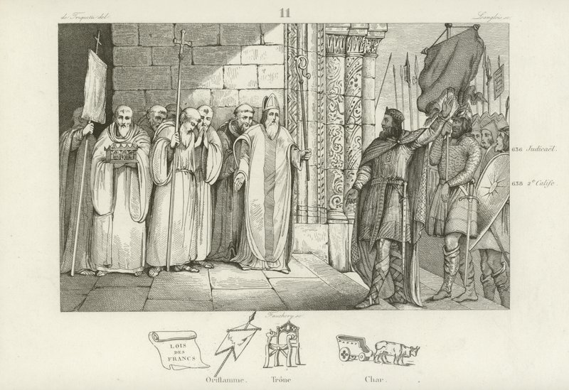 Dagobert I, Frankların Kralı by French School