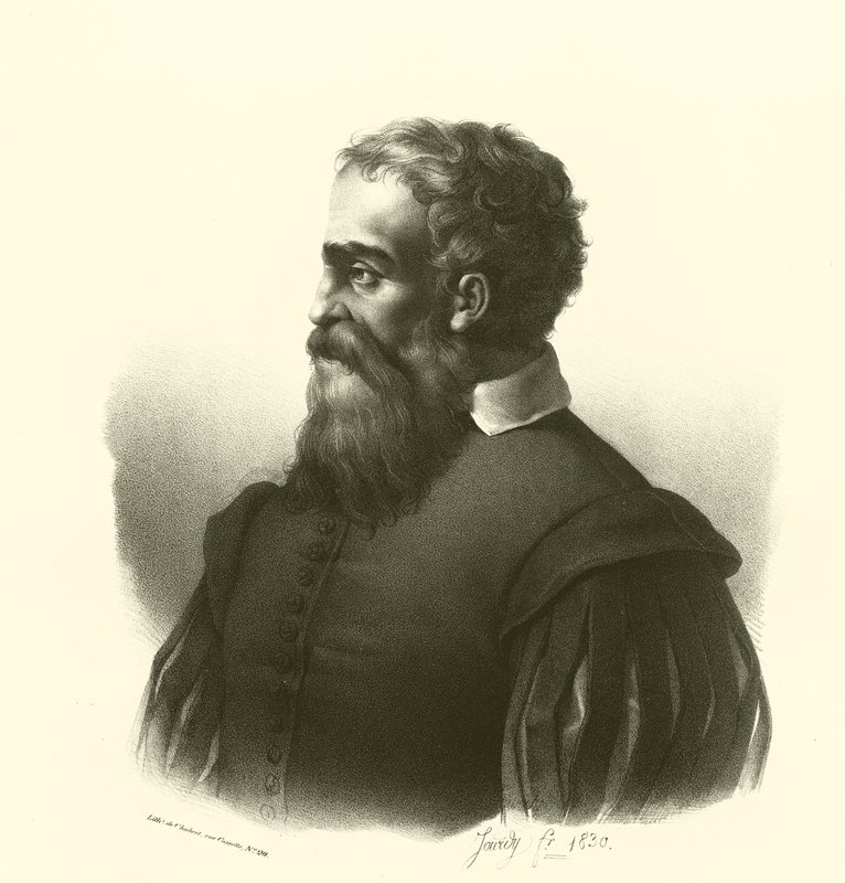 Daniele da Volterra, portre (gravür) by French School