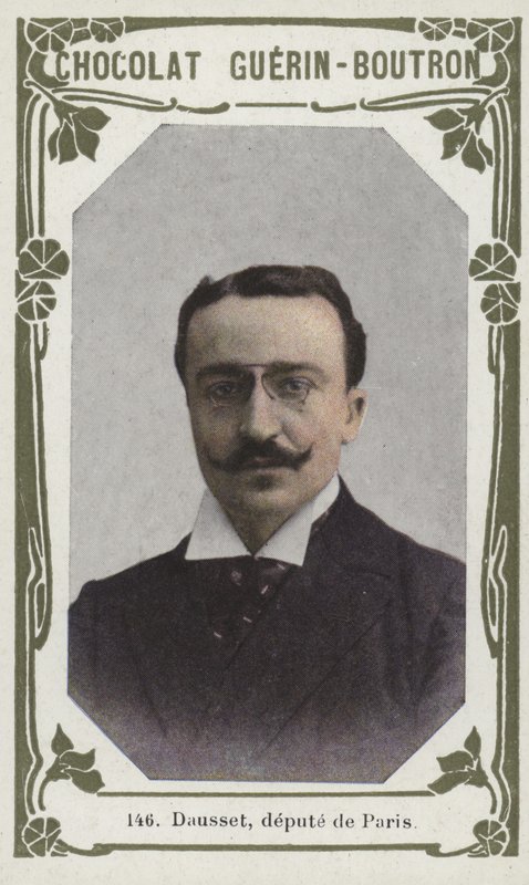Dausset, Paris milletvekili (renkli fotoğraf) by French School