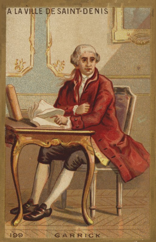 David Garrick, Saint-Denis şehrinde by French School