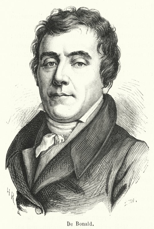 De Bonald (gravür) by French School