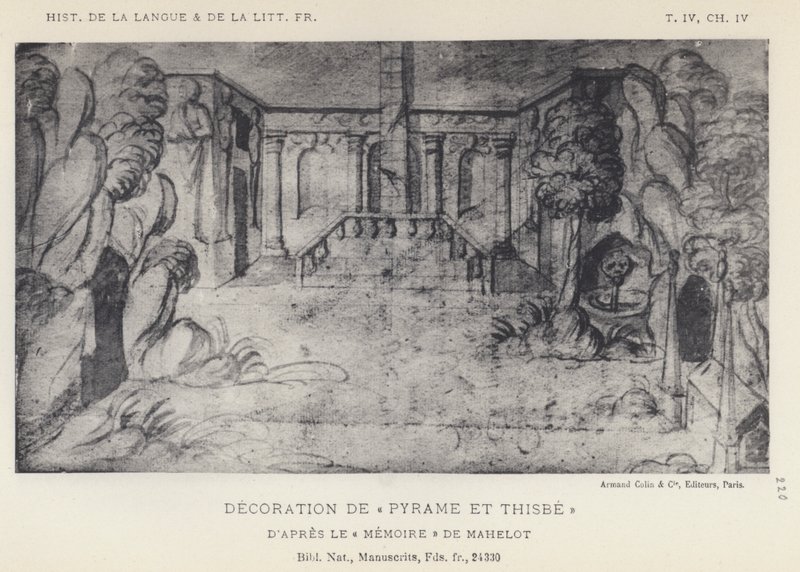 Pyramus Ve Thisbe (lito) Dekorasyonu by French School