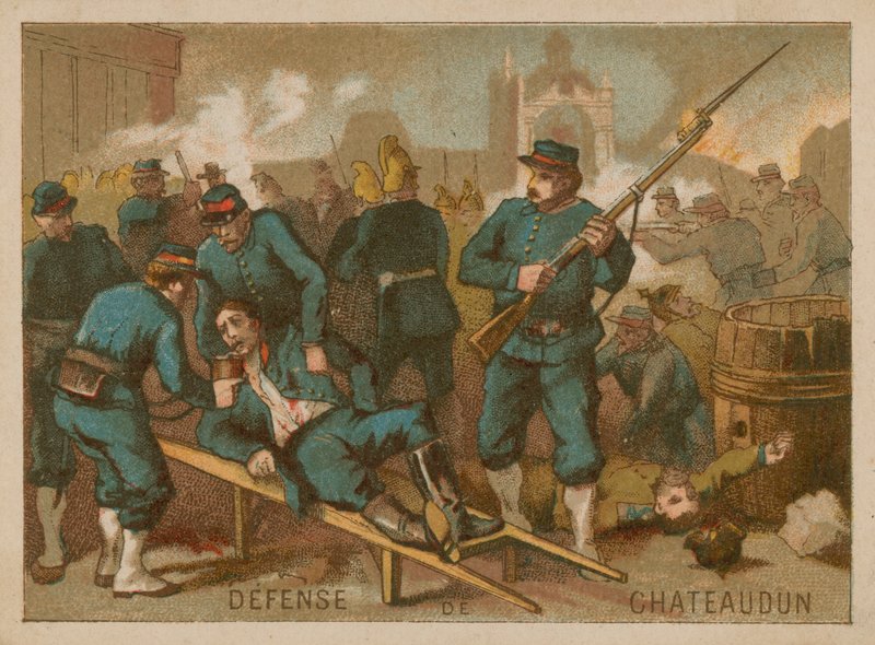 1870 yılında Chateaudun Savunması by French School