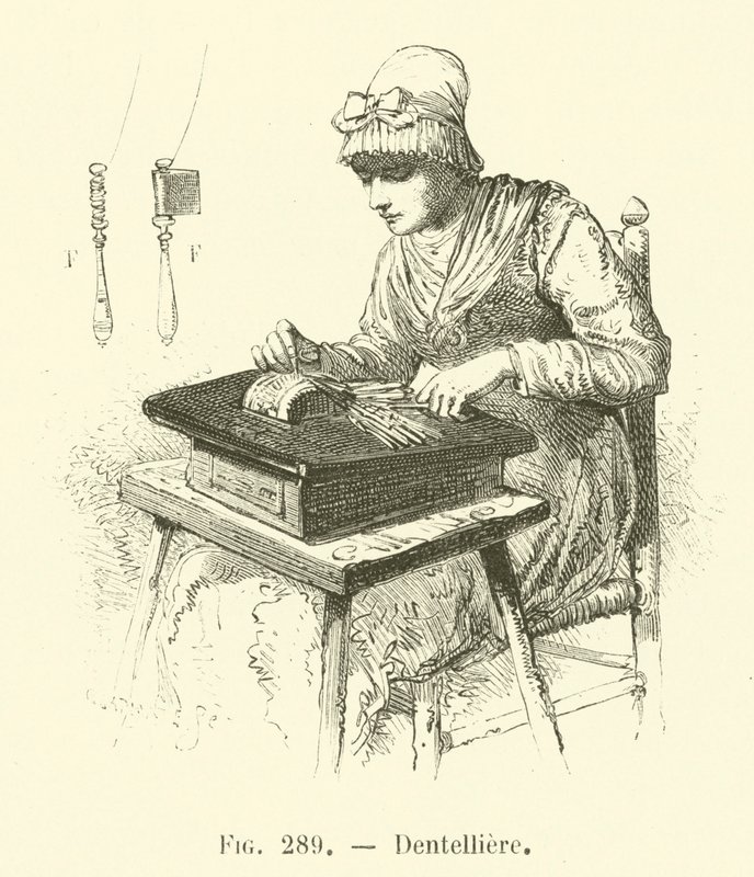 Dentelliere (gravür) by French School