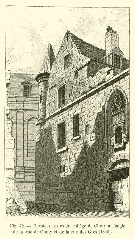 rue de Cluny ve rue des Gres