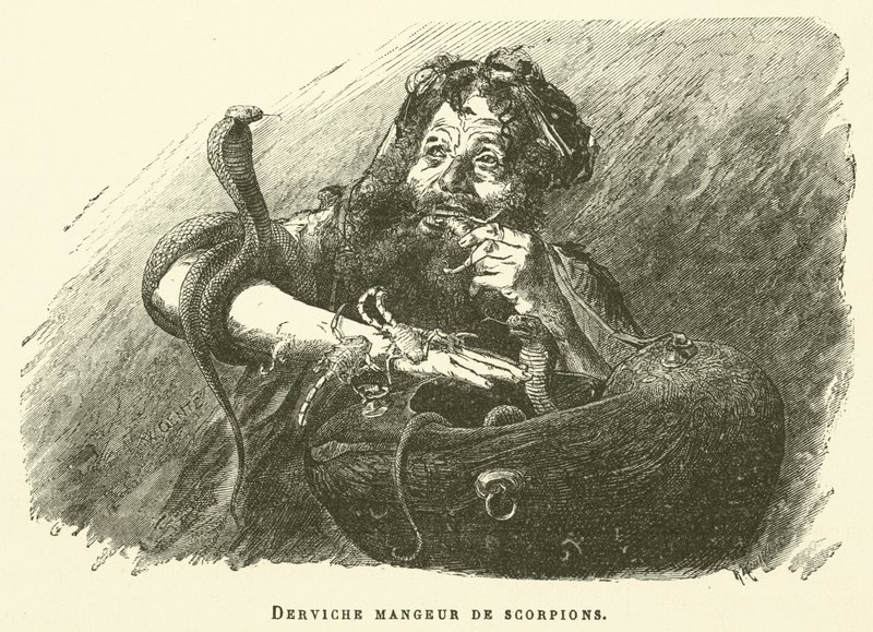 Akrep Yiyen Derviş (gravür) by French School