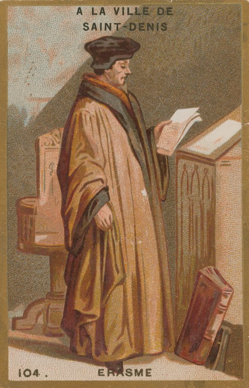 Desiderius Erasmus, 15. 16. Yüzyıl Hollandalı bilim adamı ve ilahiyatçı by French School