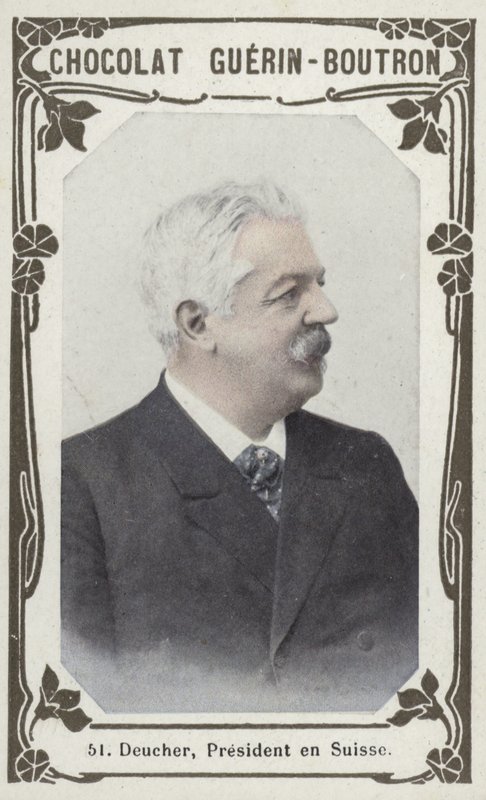 Deucher, İsviçre Cumhurbaşkanı (renkli fotoğraf) by French School