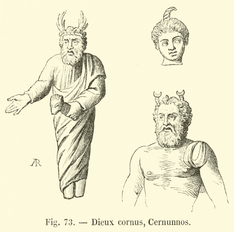 Dieux cornus, Cernunnos by French School