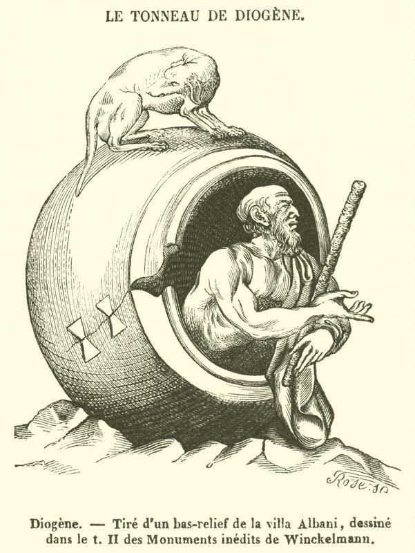 Diogenes (gravür) by French School