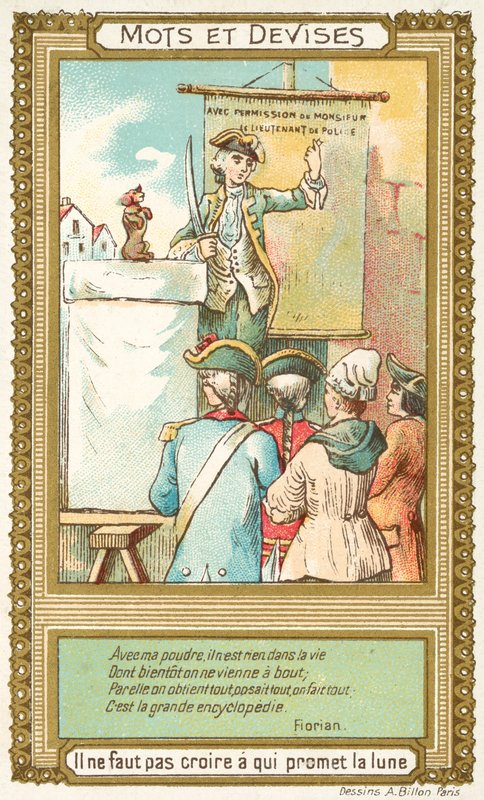 Ay'ı vaat edene inanmayın (chromolitho) by French School