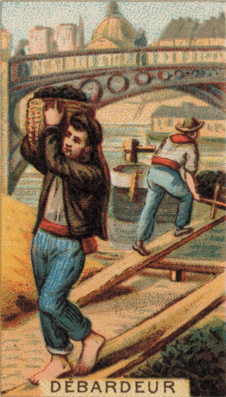 Docker bir mavnayı boşaltıyor (chromolitho) by French School