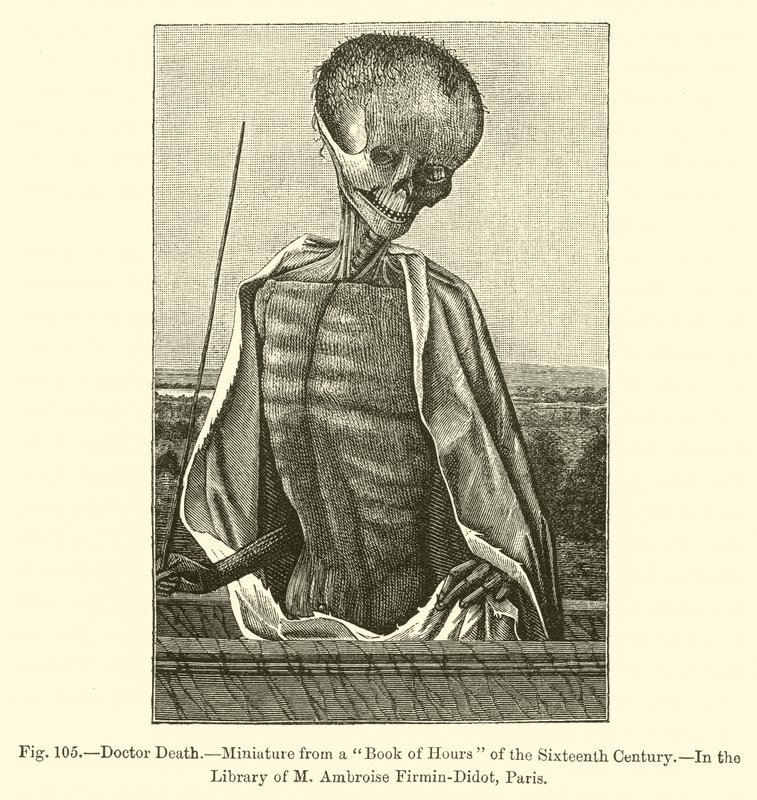 Doktor Ölümü (gravür) by French School