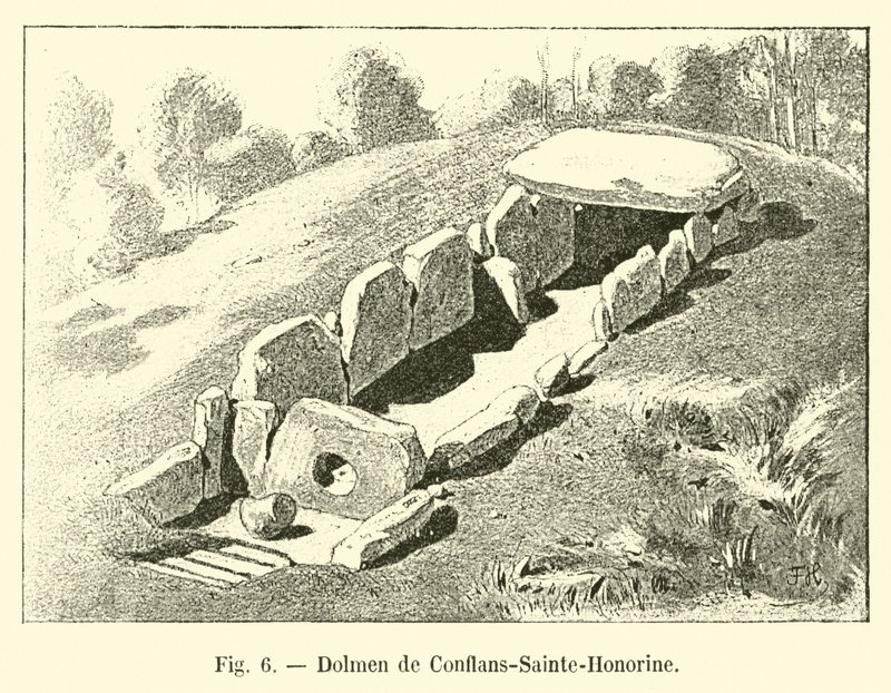Conflans-Sainte-Honorine Dolmen by French School