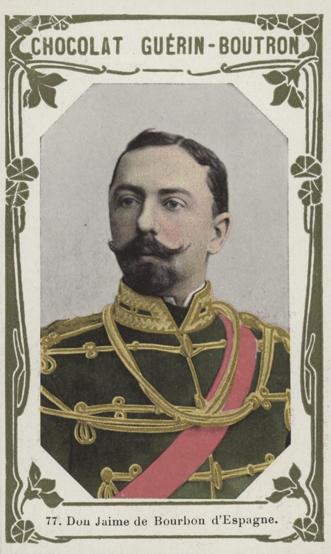 Don Jaime de Bourbon dEspagne (renkli fotoğraf) by French School