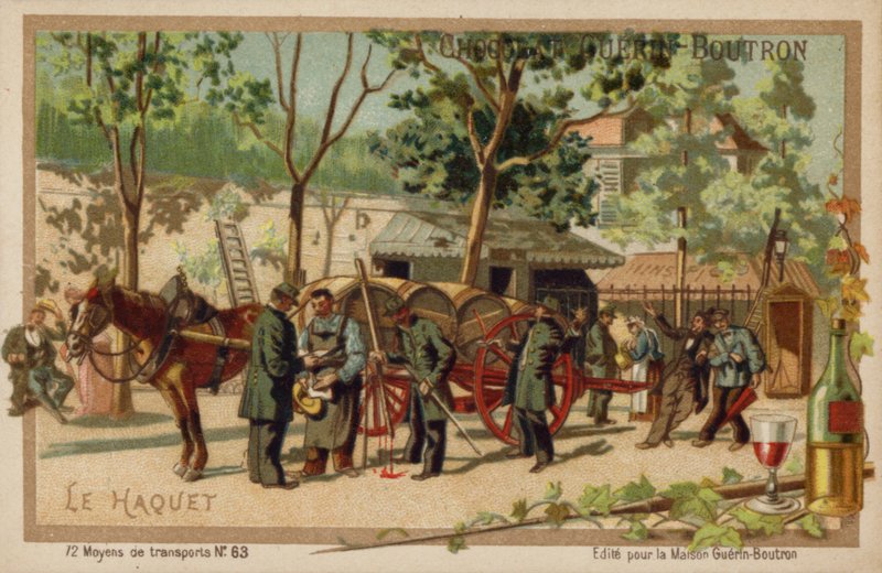 Dray (kromolito) by French School
