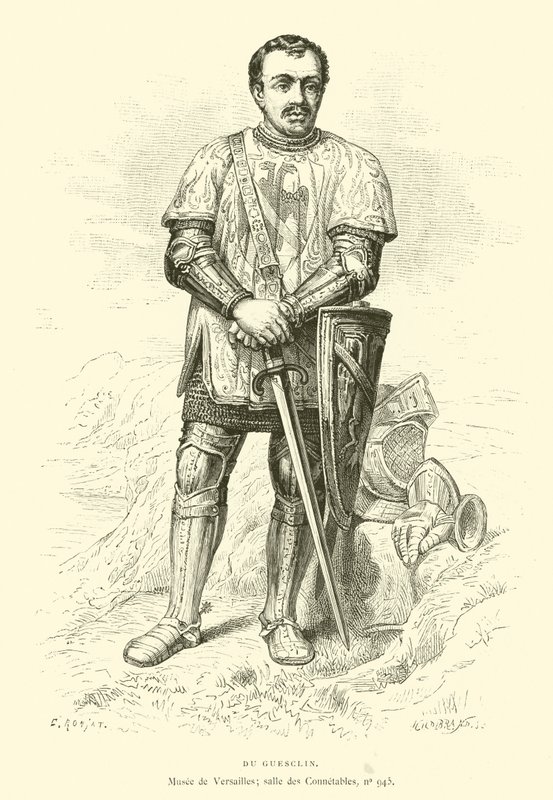Du Guesclin (gravür) by French School